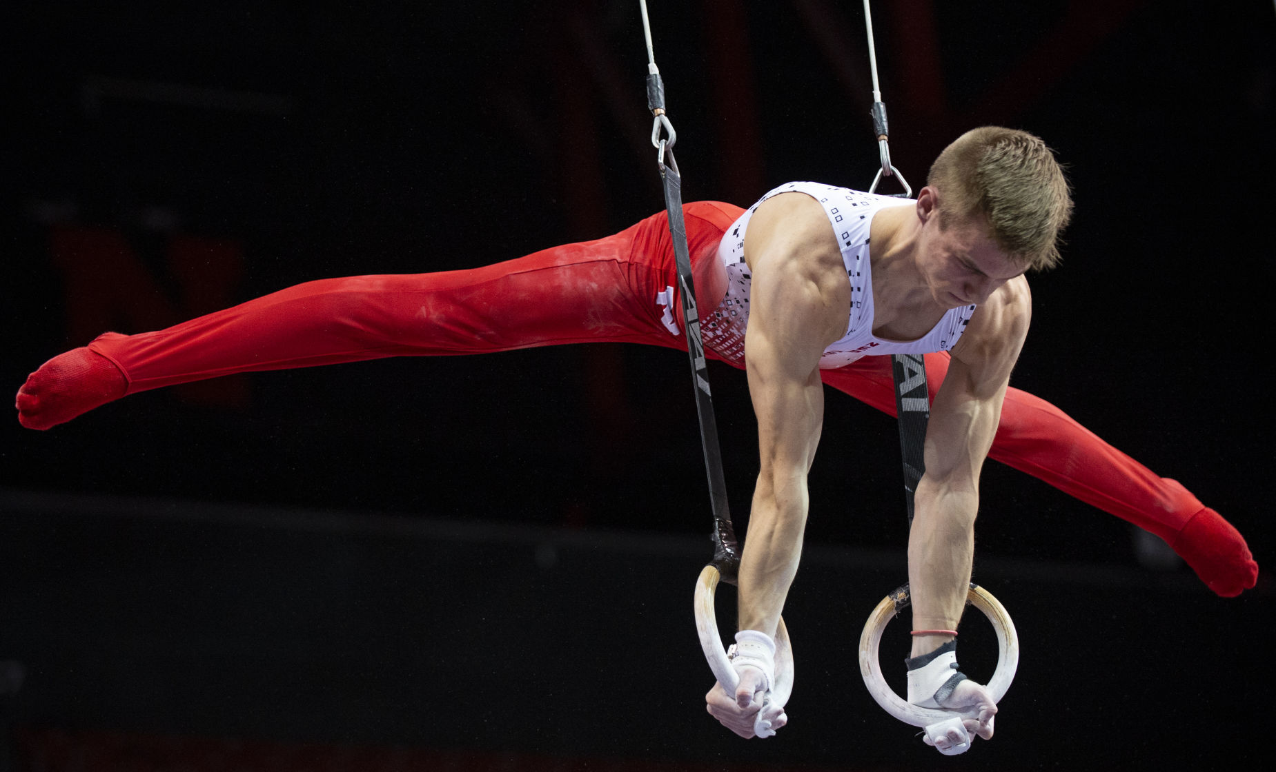 NU men's gymnastics vs. Illinois, Oklahoma, 2.2